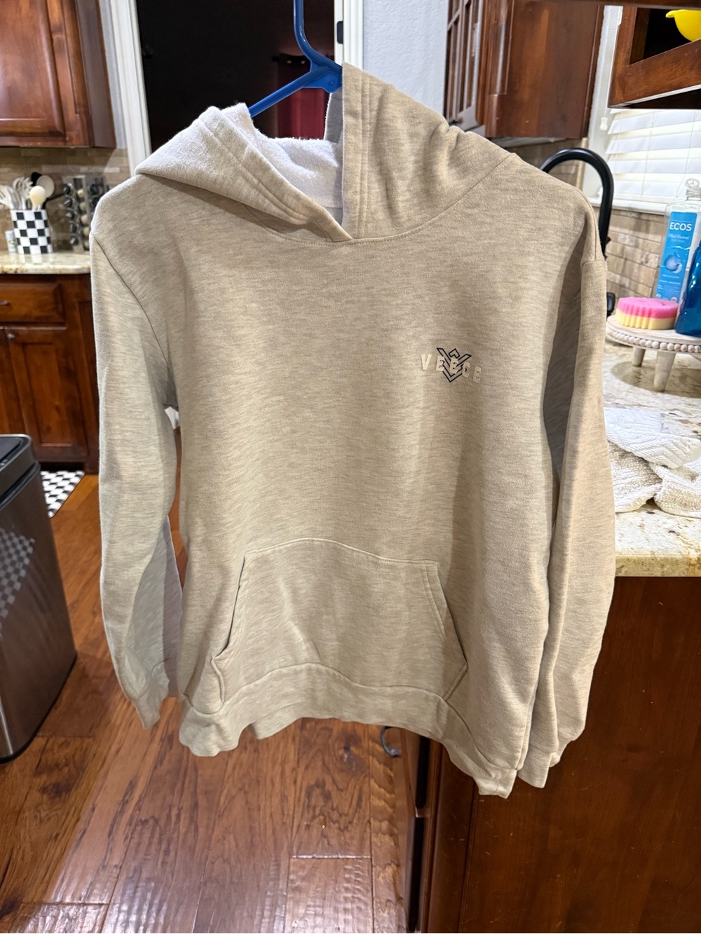 Kids Hooded Pullover Sweatshirt - Light Gray